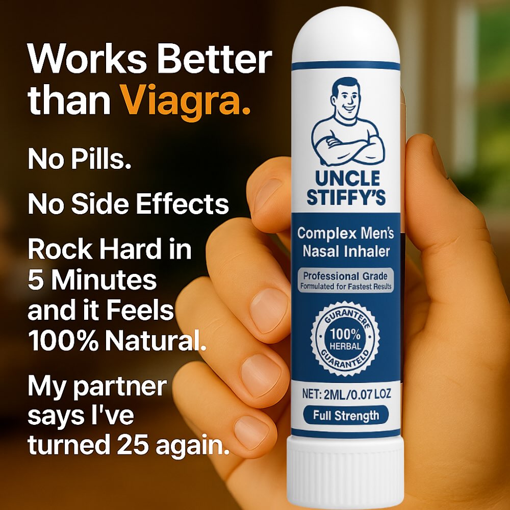 Uncle Stiffy's Facebook ad: Experience the Simpler Way to Feel On Point