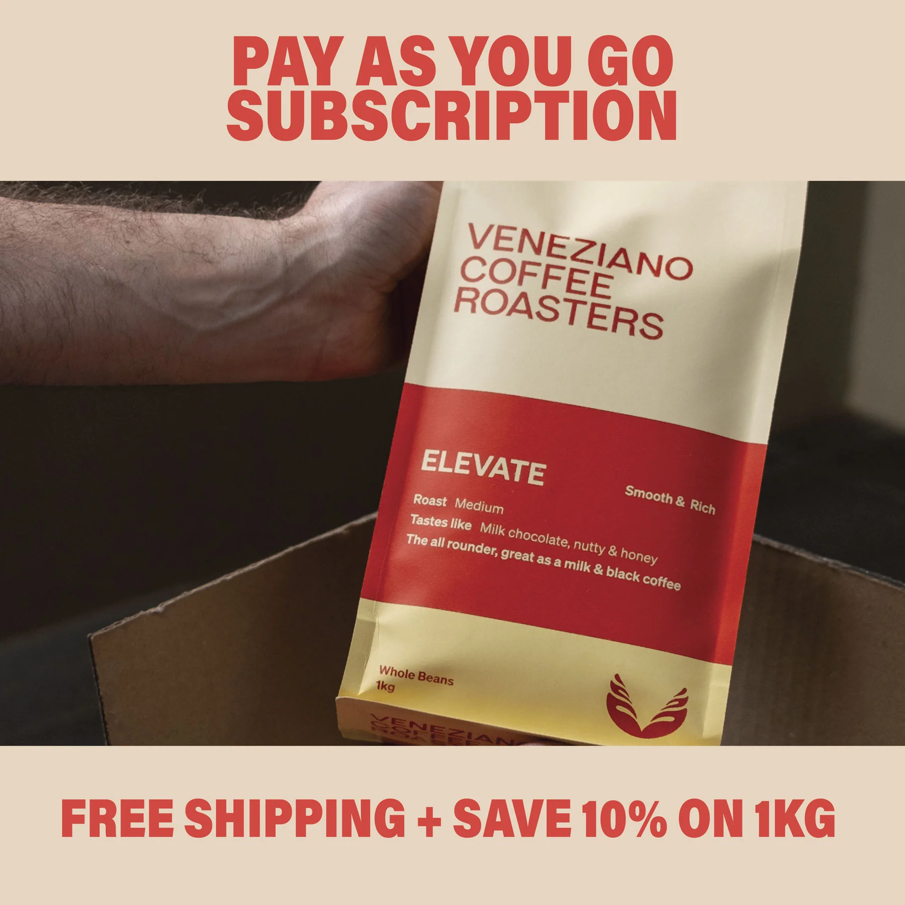 Veneziano Coffee Roasters Facebook ad