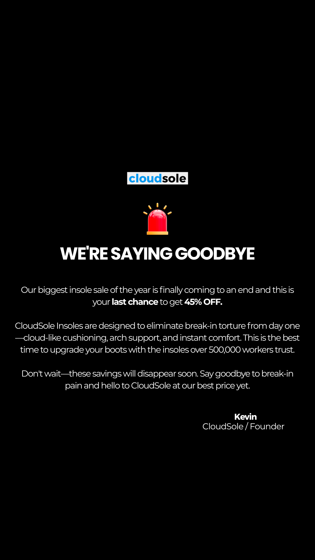 CloudSole Facebook ad
