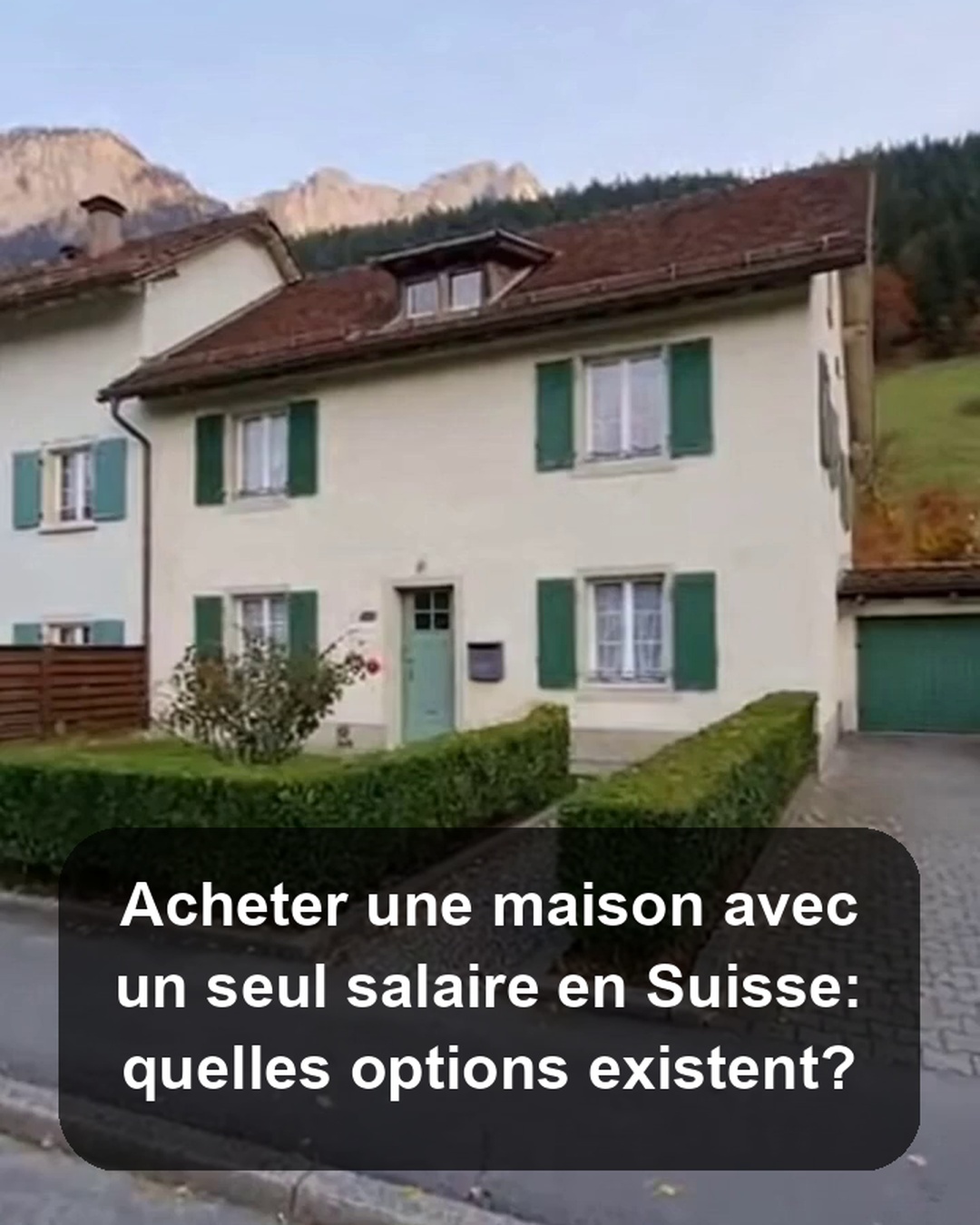 The Home Place Facebook ad: Acheter une maison avec un seul salaire en Suisse