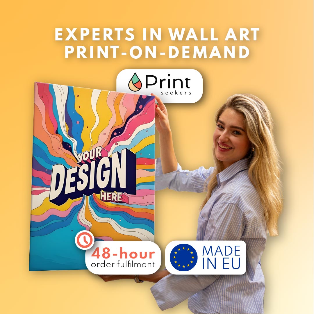 printseekers Facebook ad: Made in the EU. Shipped in 48 hours.