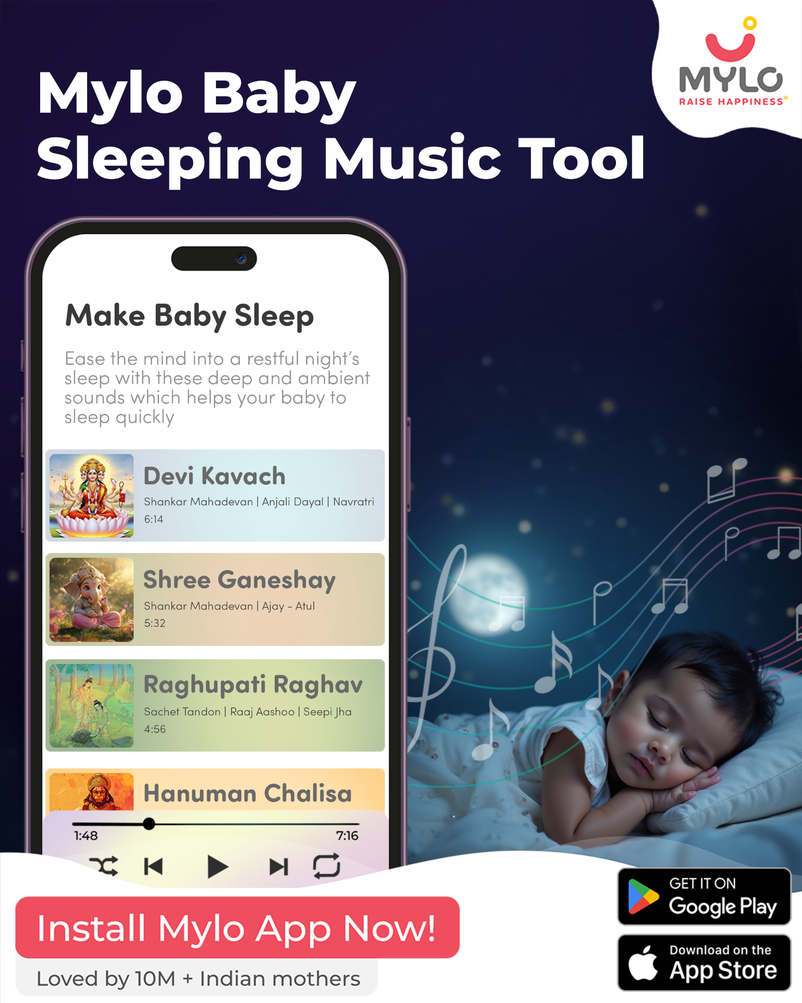 Mylo - Pregnancy & Baby App Facebook ad