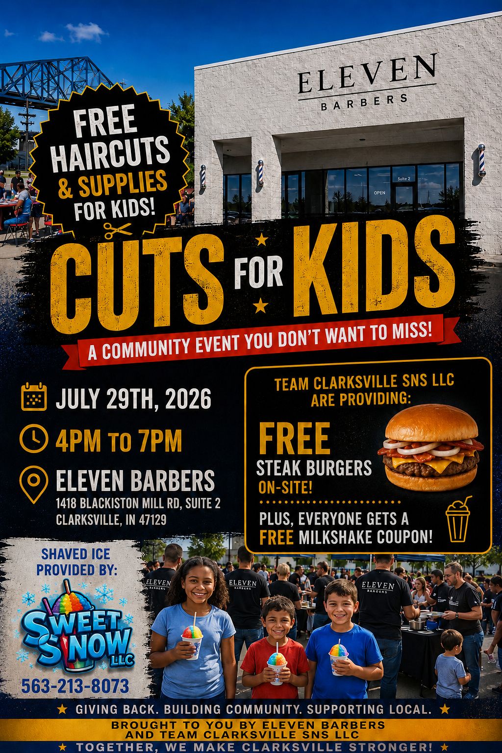 Team Clarksville SnS LLC Facebook ad: CUTS for KIDS