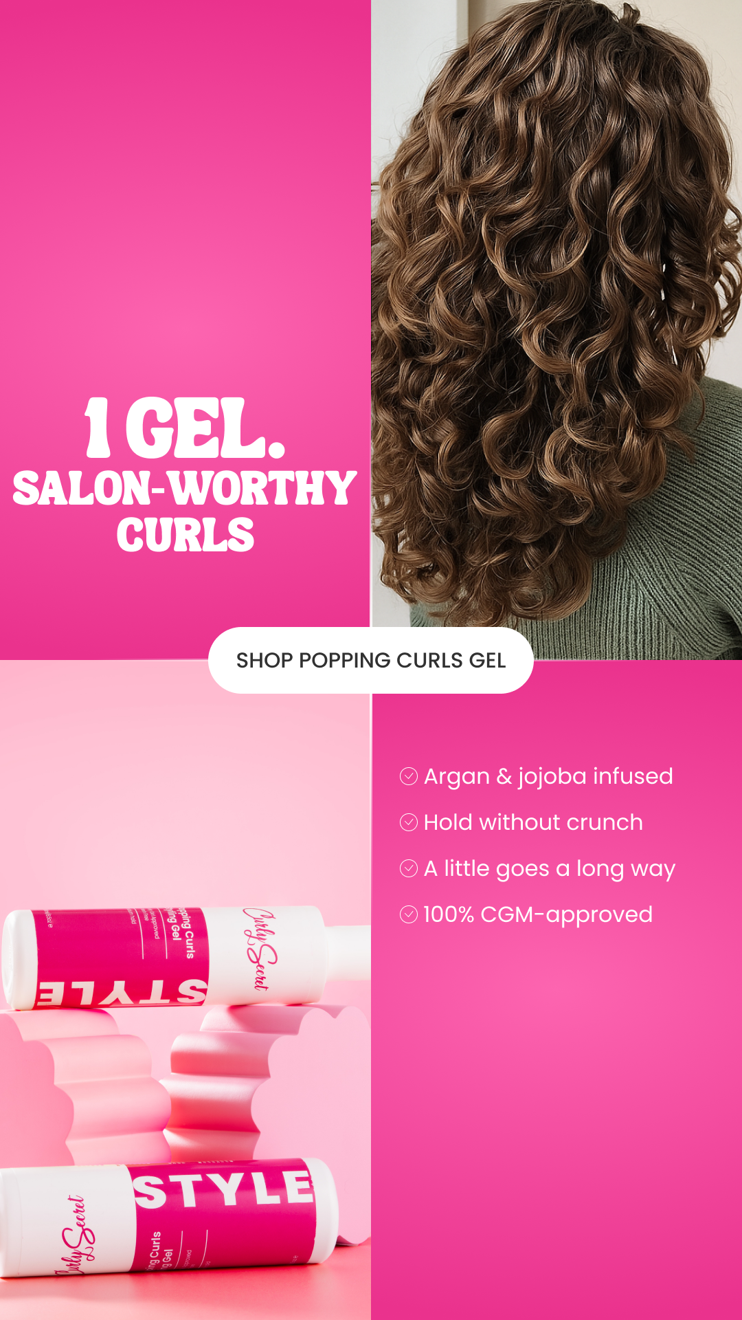 Curly Secret Facebook ad