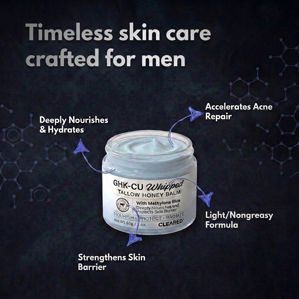 TryCleared Co. Facebook ad: Upgrade Your Skin, 53% Off