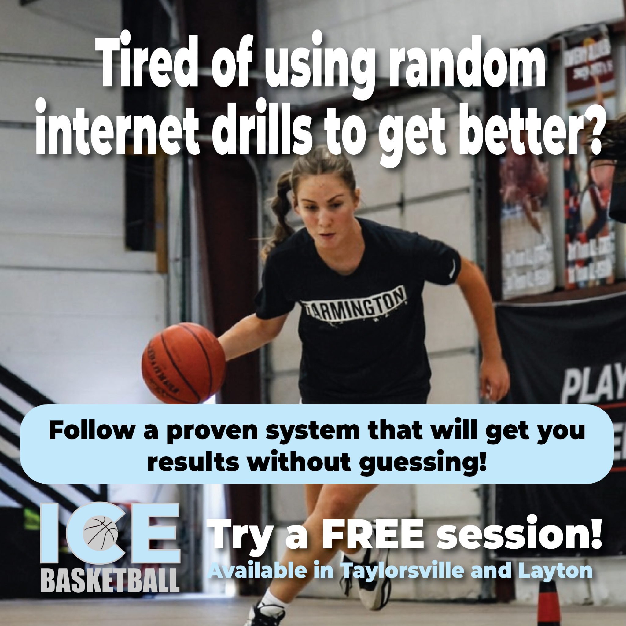 ICE Basketball Training Facebook ad: ICE BASKETBALL