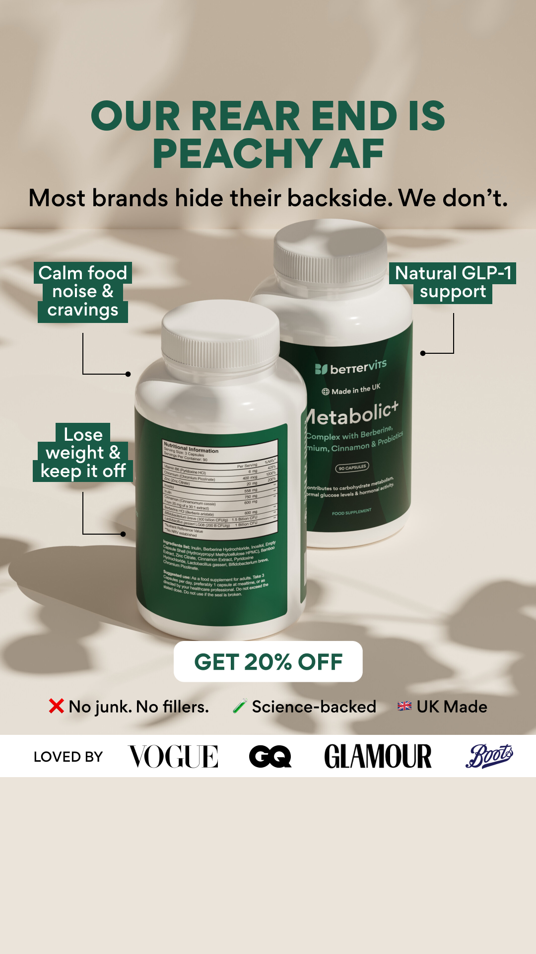 Bettervits Facebook ad