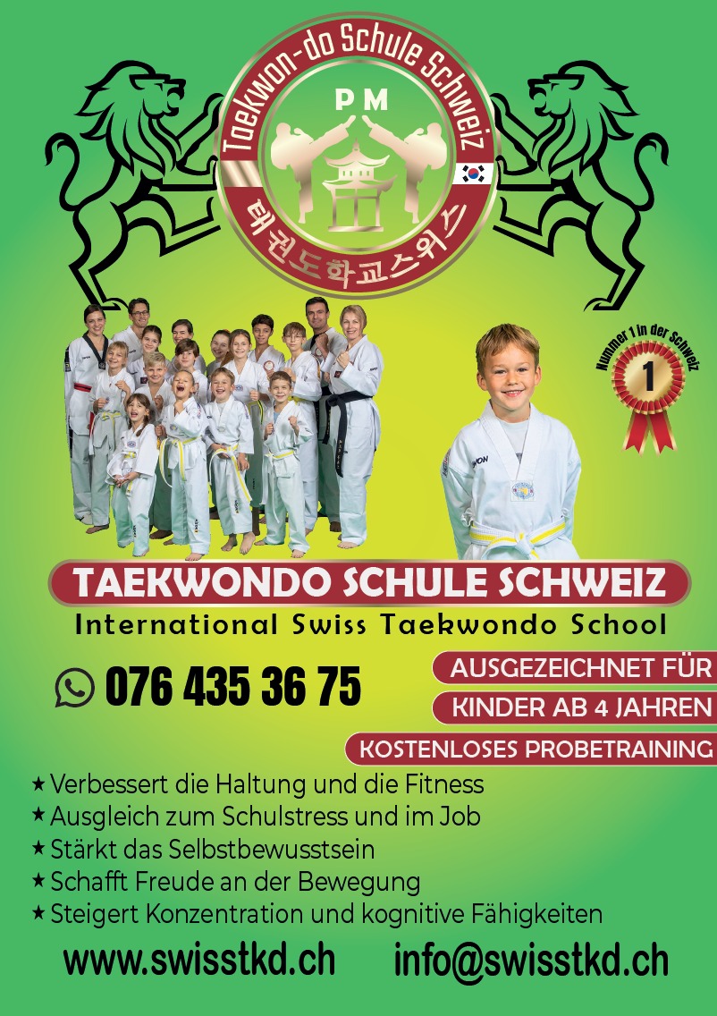 Taekwondo Schule Schweiz - ZH / SZ / SG Facebook ad: OPENING - TAEKWONDO SCHULE SCHWEIZ - EINSIEDELN