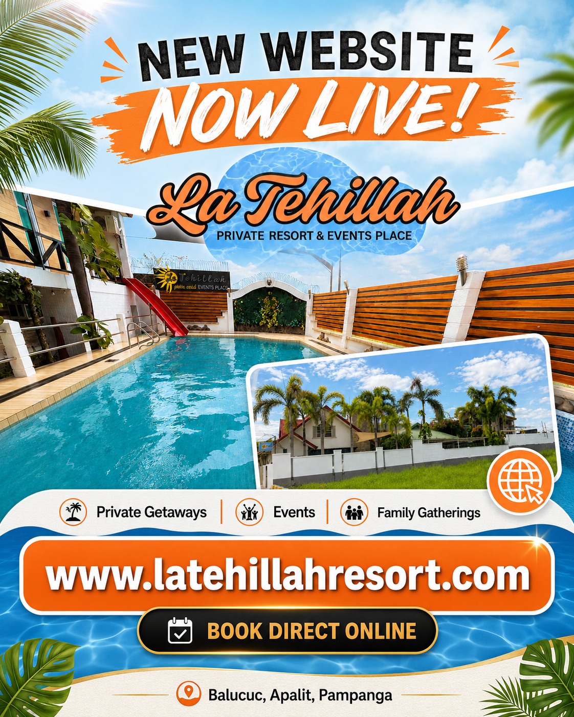 La Tehillah Private Resort and Events Place Facebook ad: Official Website