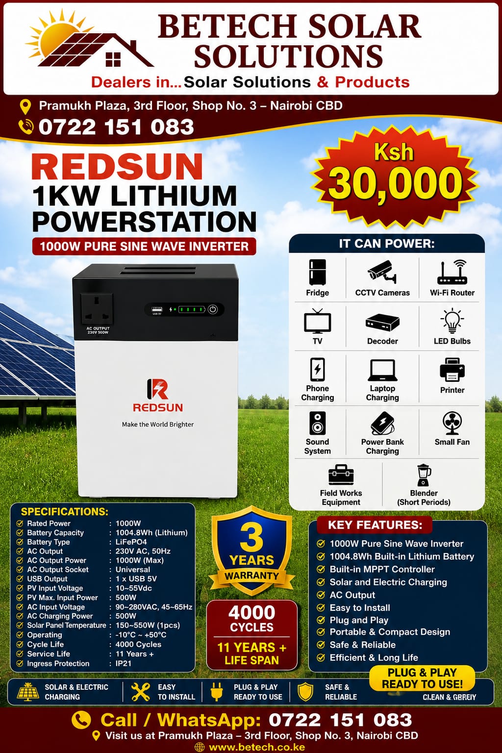 Betech Solar Solutions Kenya Facebook ad