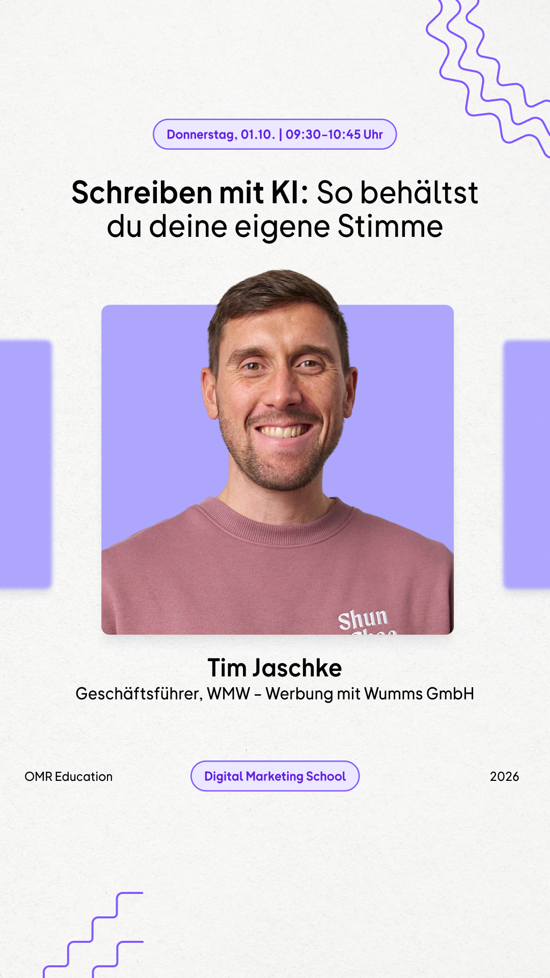 OMR Facebook ad: Der KI-Einstieg, den sich viele früher gewünscht hätten.
