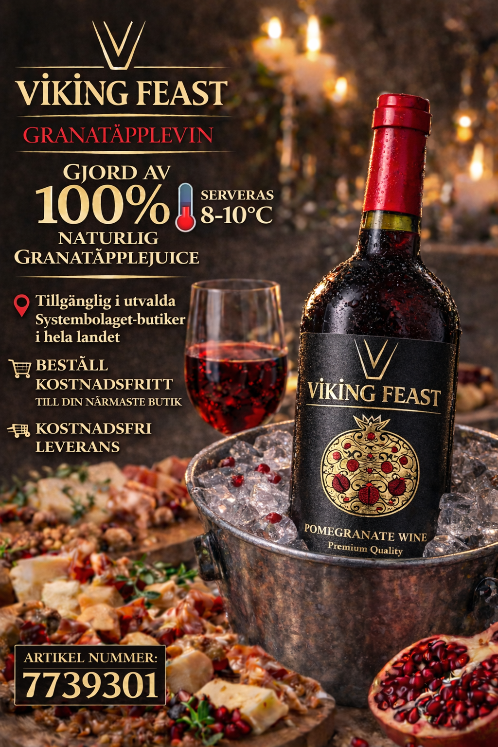 Feast 4 Vikings Facebook ad: Unikt vin. Rankat #1 i sin kategori 169 kr