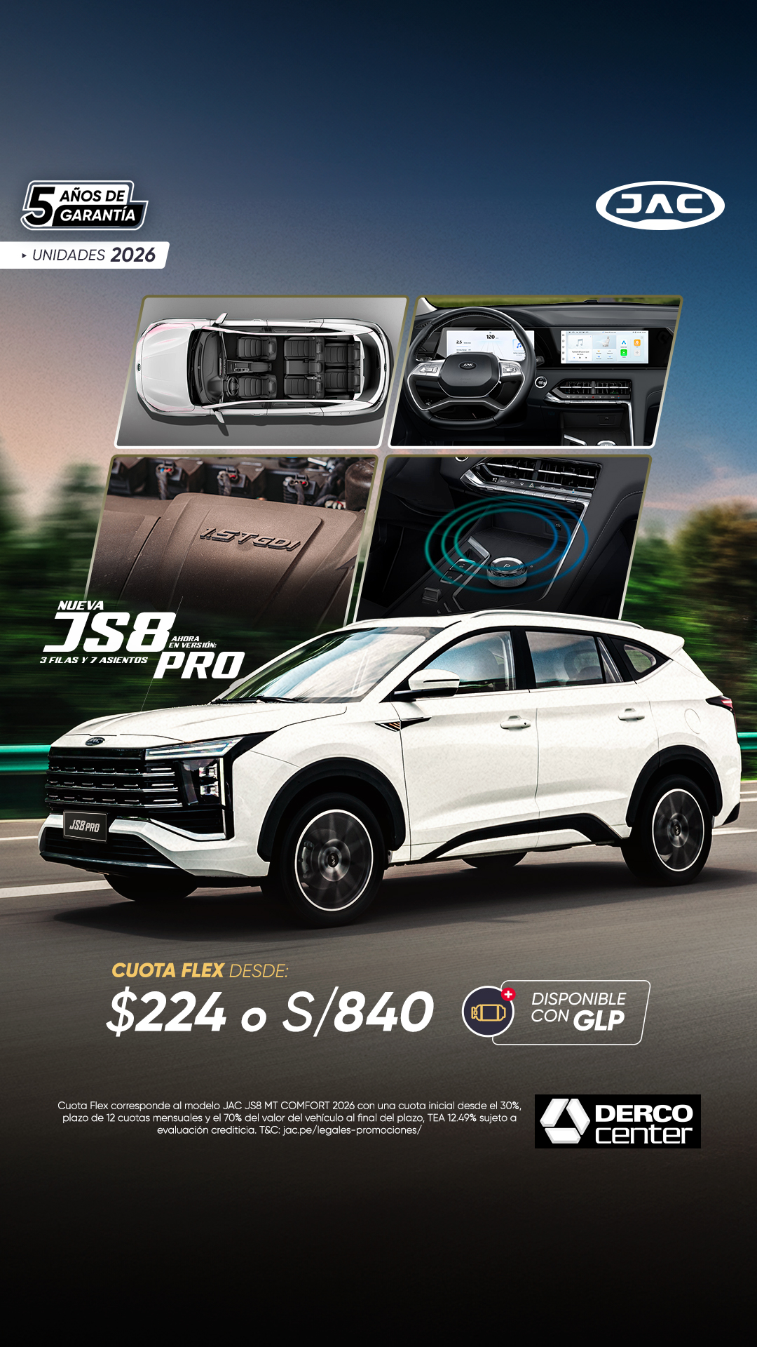 JAC PERU Facebook ad from Feb 28, 2026