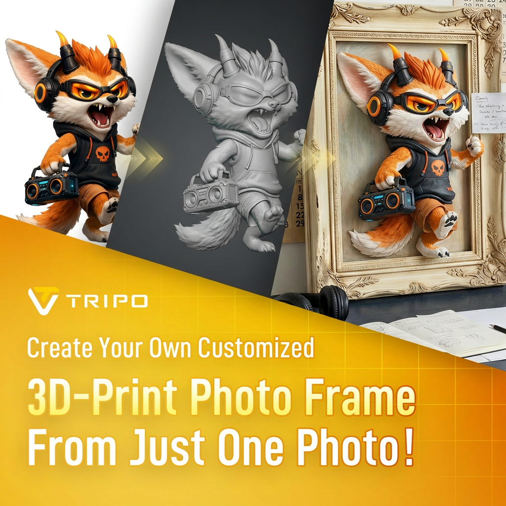 Tripo 3D Facebook ad