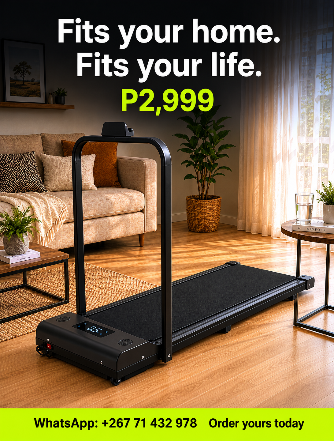 AllVibe Fitness Facebook ad: Complete your 10K steps at home