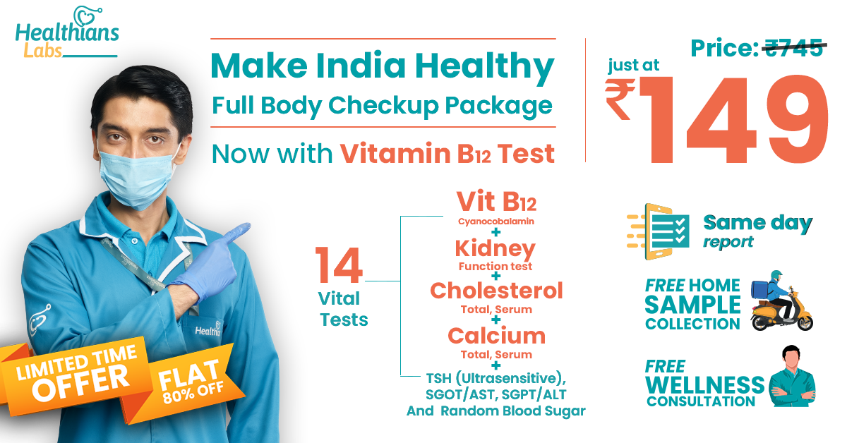 Healthians Facebook ad
