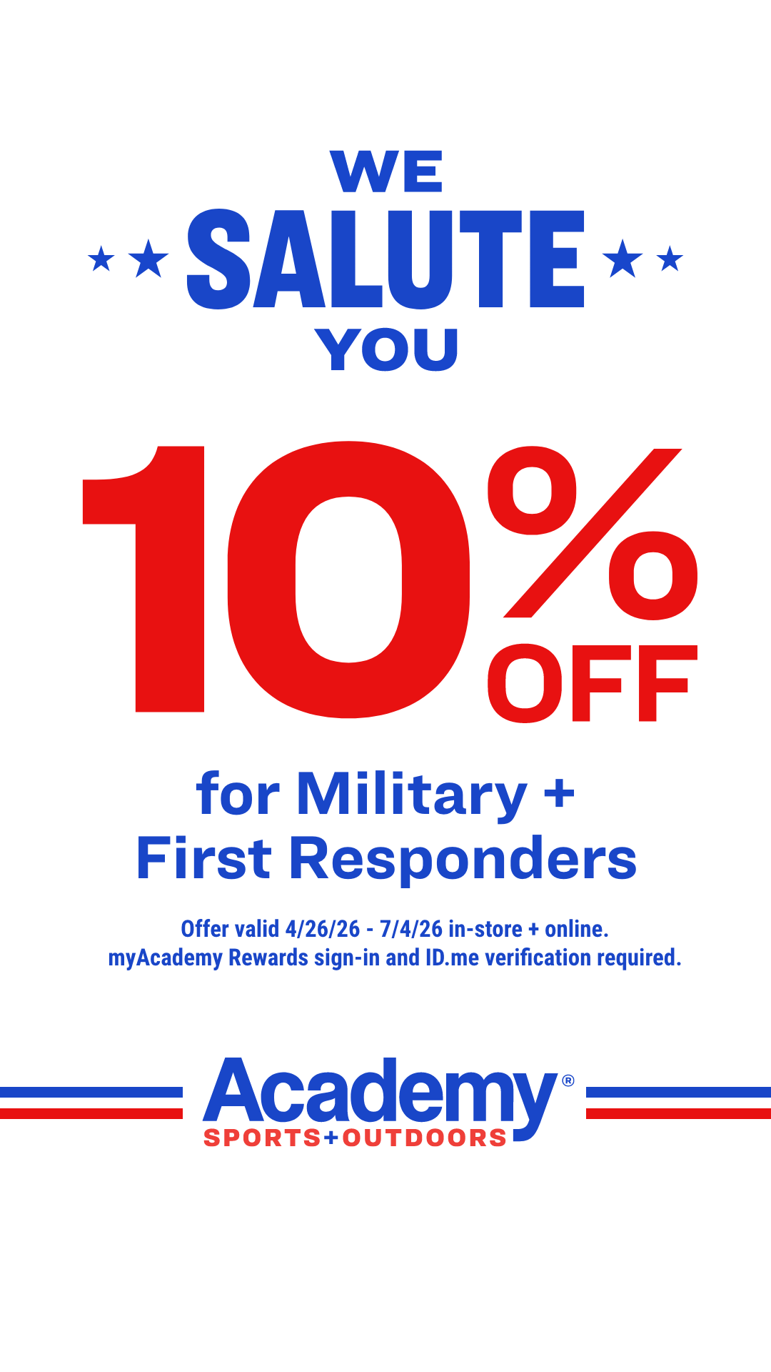 Academy Sports + Outdoors Facebook ad