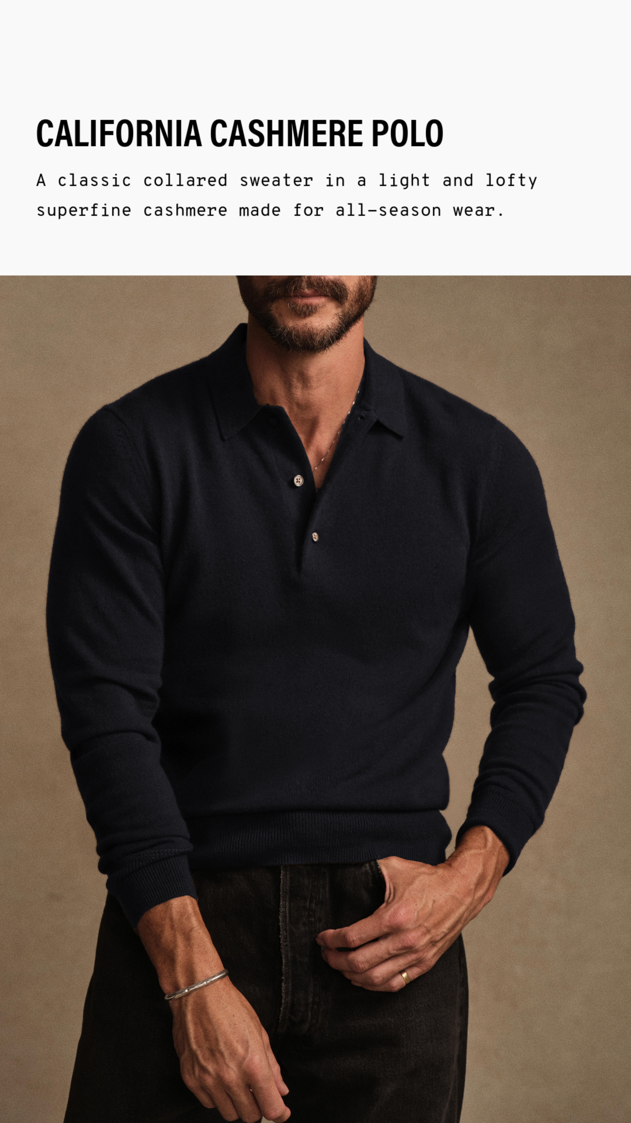 Buck Mason Facebook ad