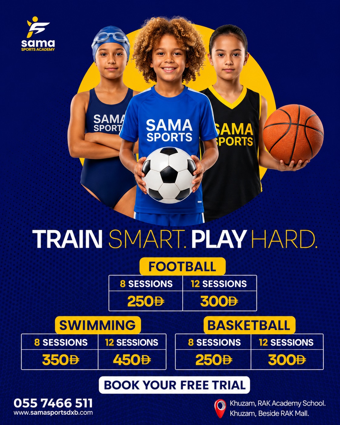 Sama Sports Academy Facebook ad