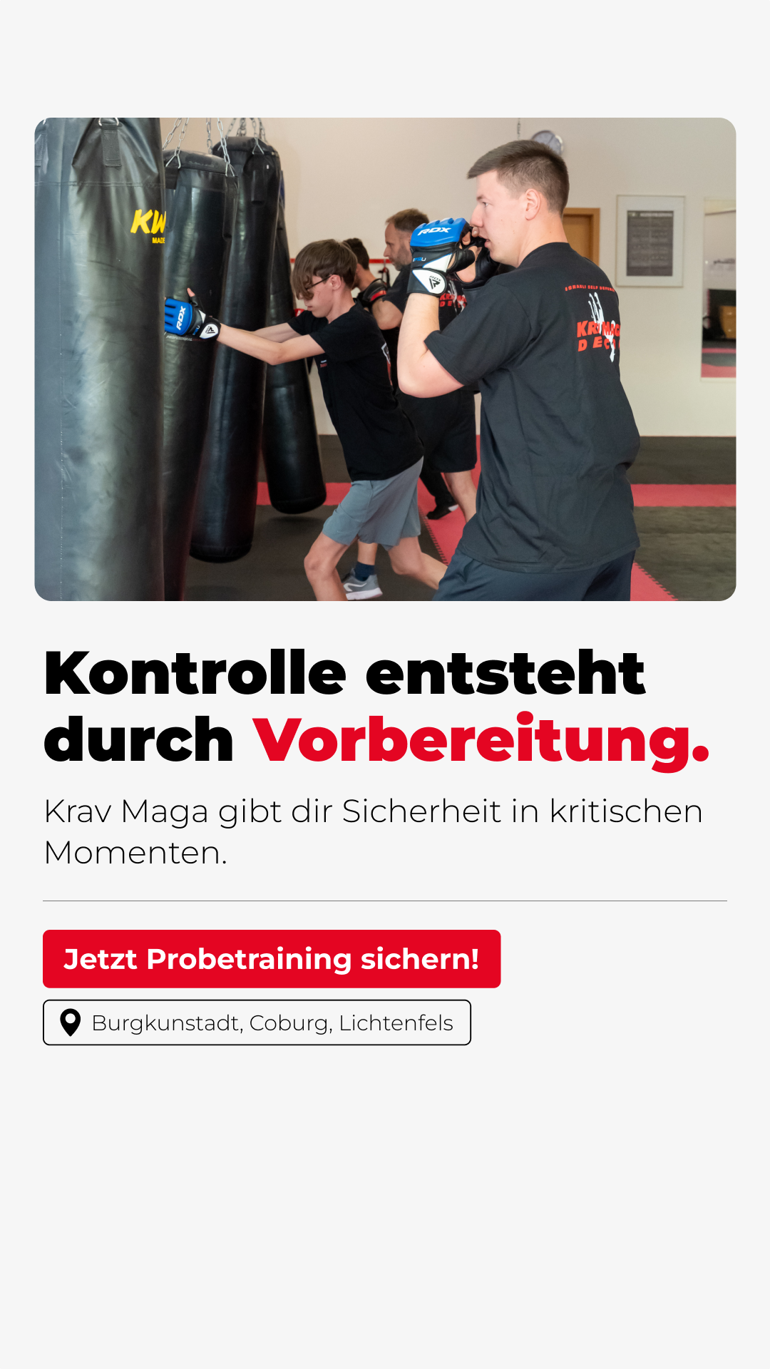 Kampfkunstzentrum Obermain Facebook ad from May 20, 2026