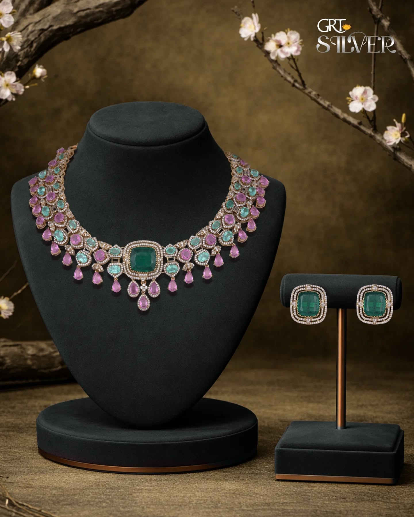 GRT Silver Jewellery Facebook ad: Command attention with vibrant sophistication.