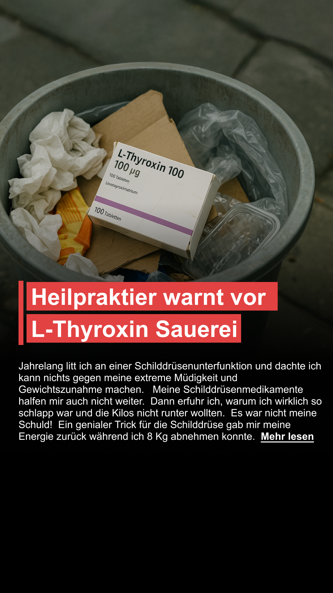 Mission Schilddrüse Facebook ad