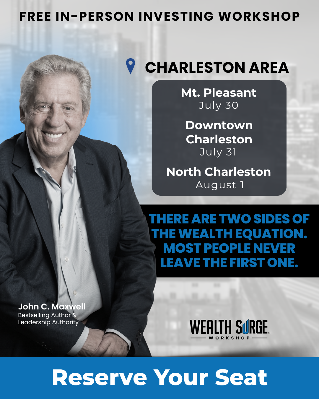 Wealth Surge Workshop Facebook ad