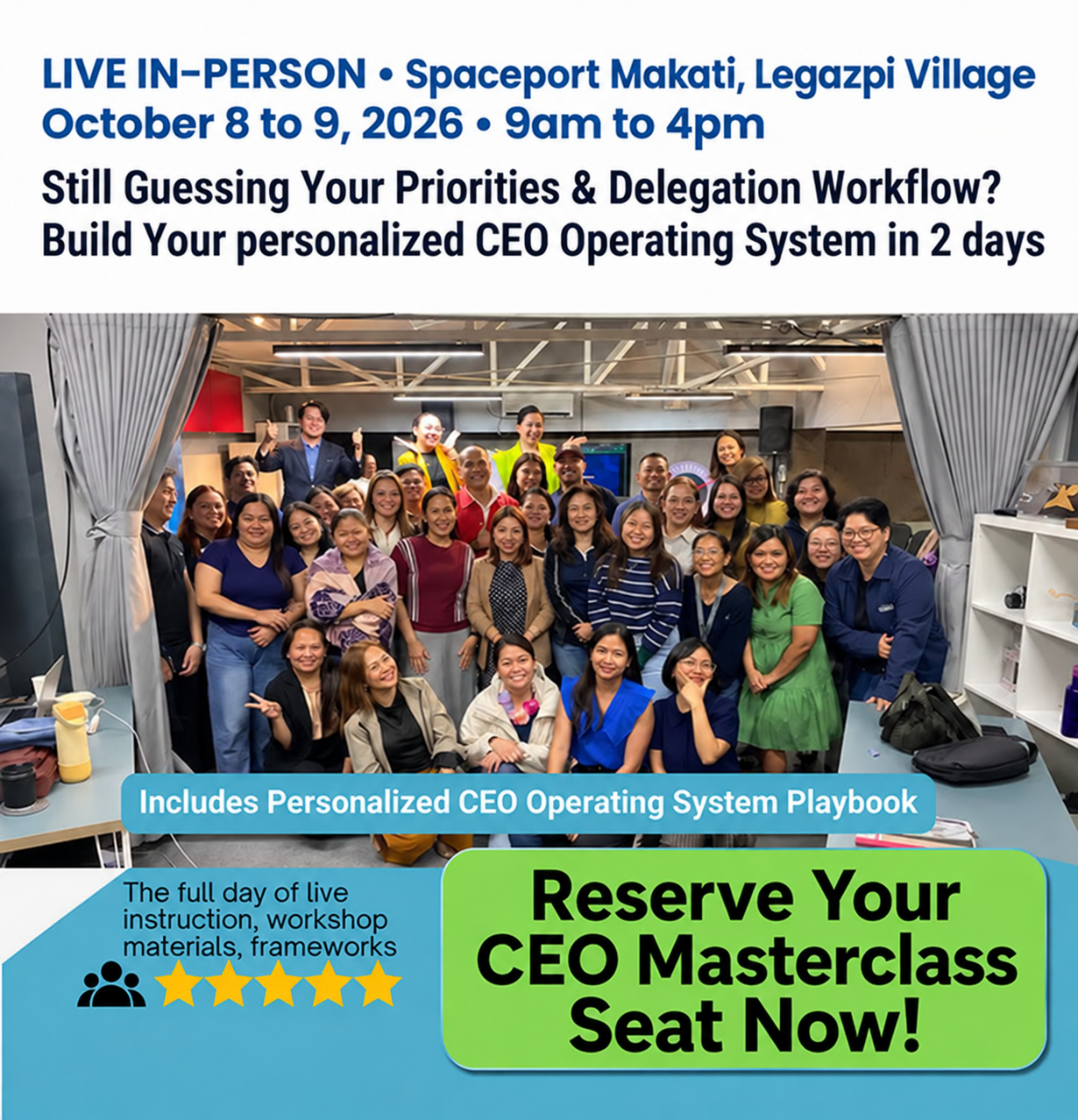Dennis M. Hilario Facebook ad: Productivity, Project Mgt & Leadership In-Person Workshop…