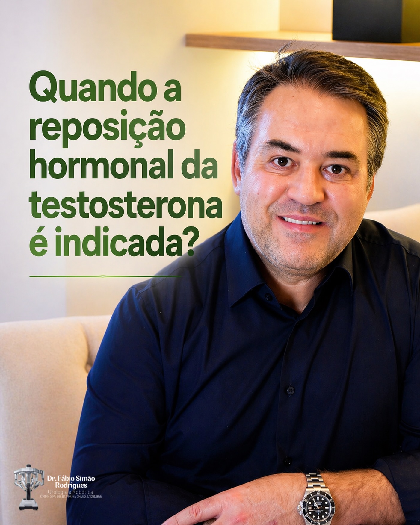 Dr Fabio Simão Rodrigues Facebook ad: A reposição de testosterona é indicada para homens…