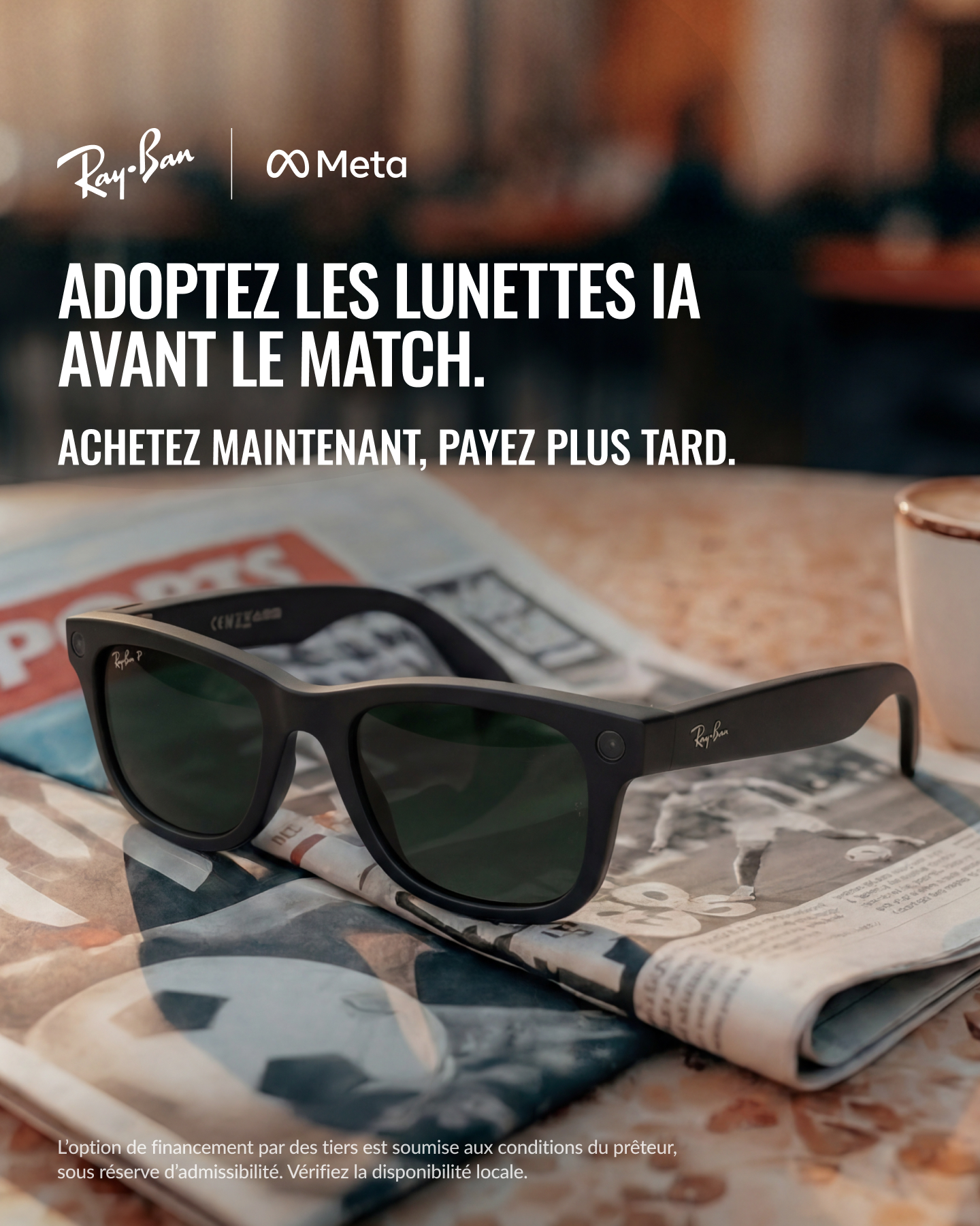 Ray-Ban Meta Facebook ad