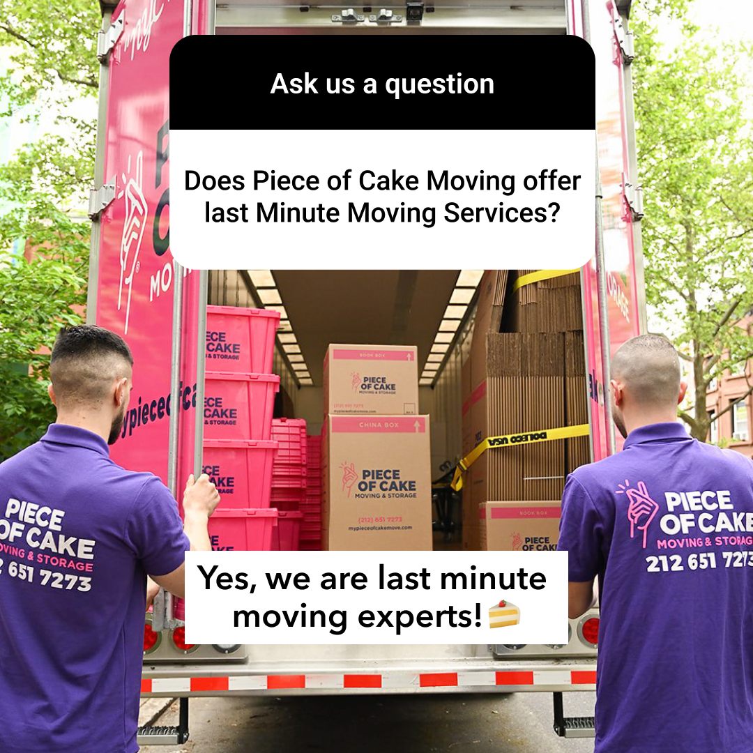 Piece of Cake Moving & Storage Facebook ad