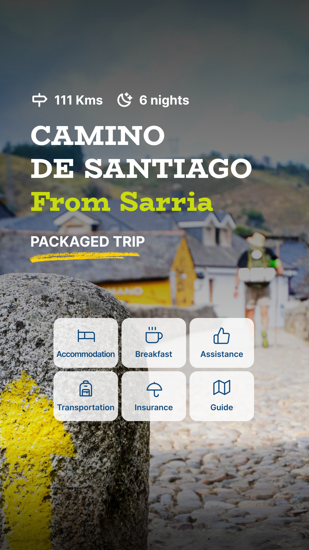 Pilgrim Camino de Santiago Facebook ad from Jul 24, 2026