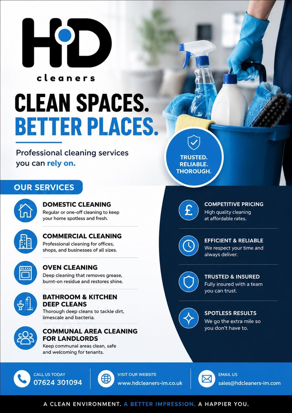 HD Cleaners Facebook ad