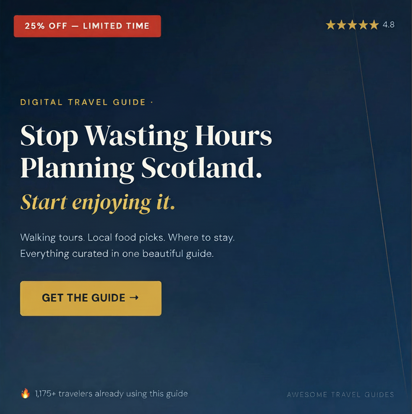 Awesome Travel Guides Facebook ad from May 27, 2026