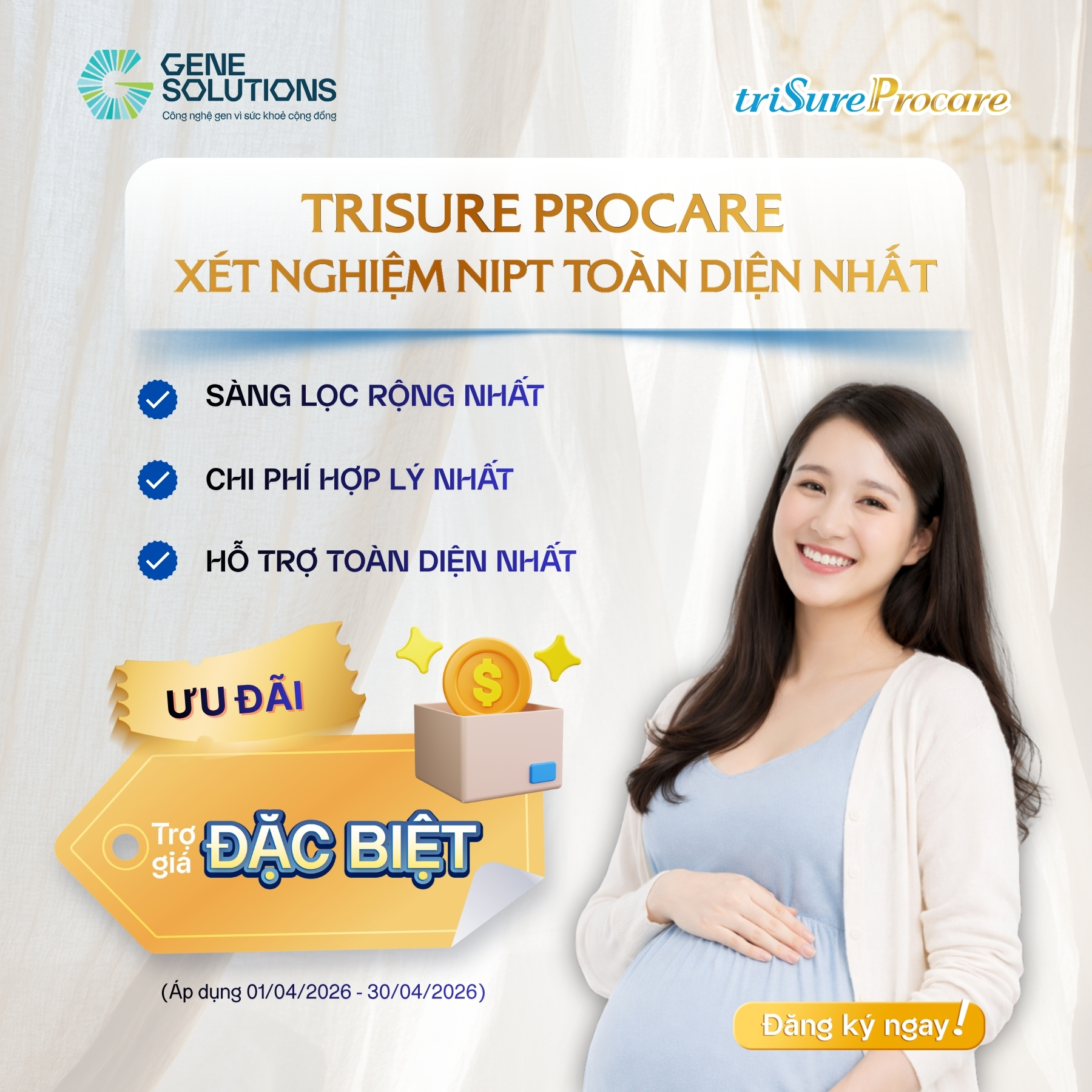 triSure NIPT - Gene Solutions VN Facebook ad
