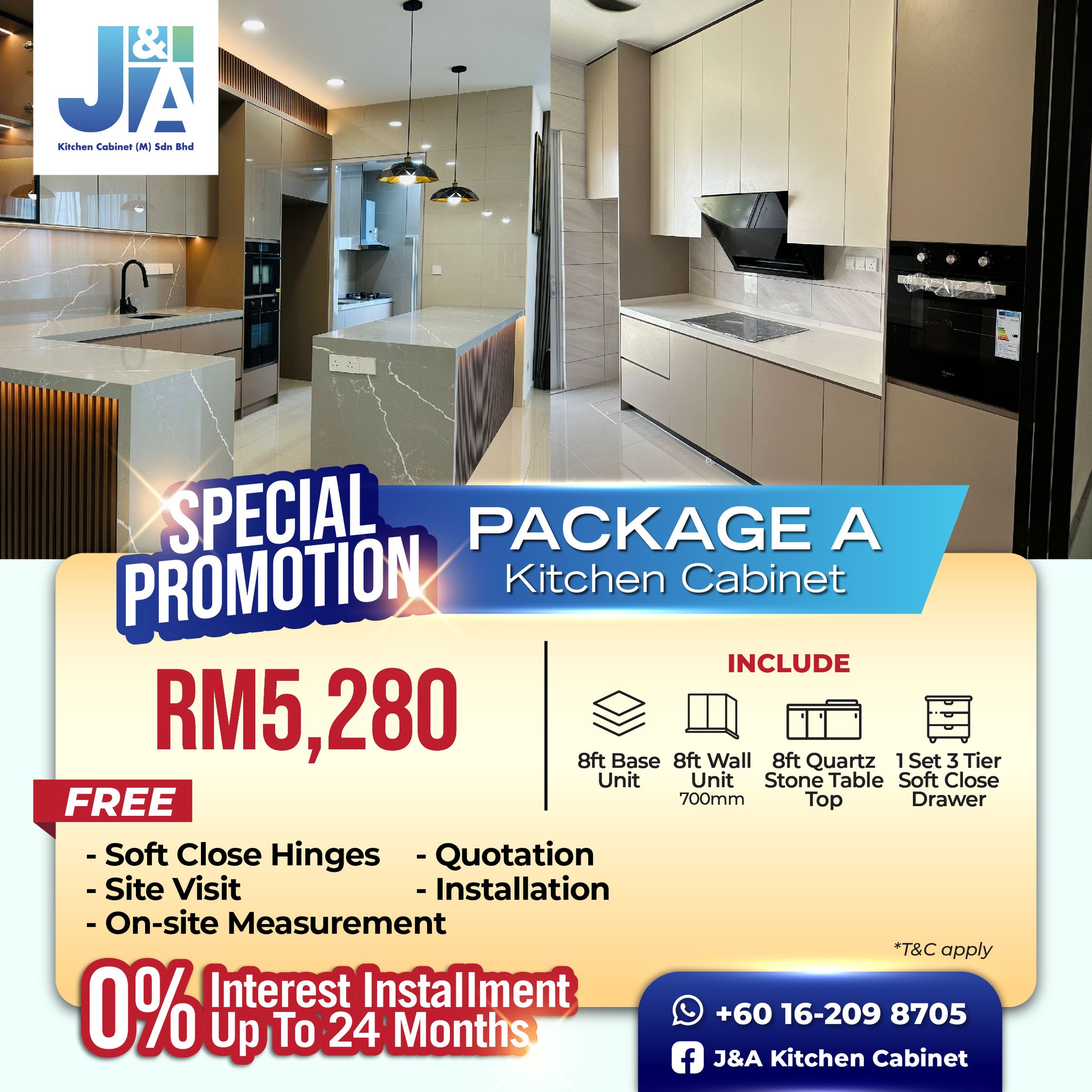 J&A Kitchen Cabinet Facebook ad