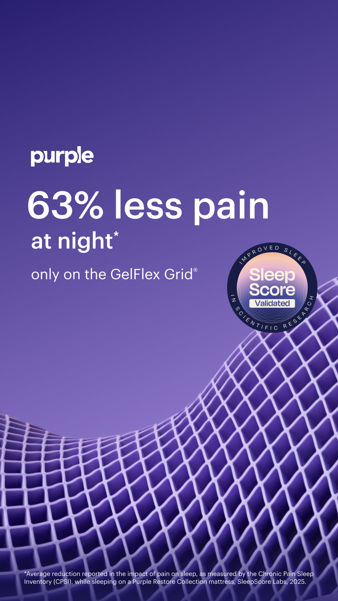 Purple Facebook ad