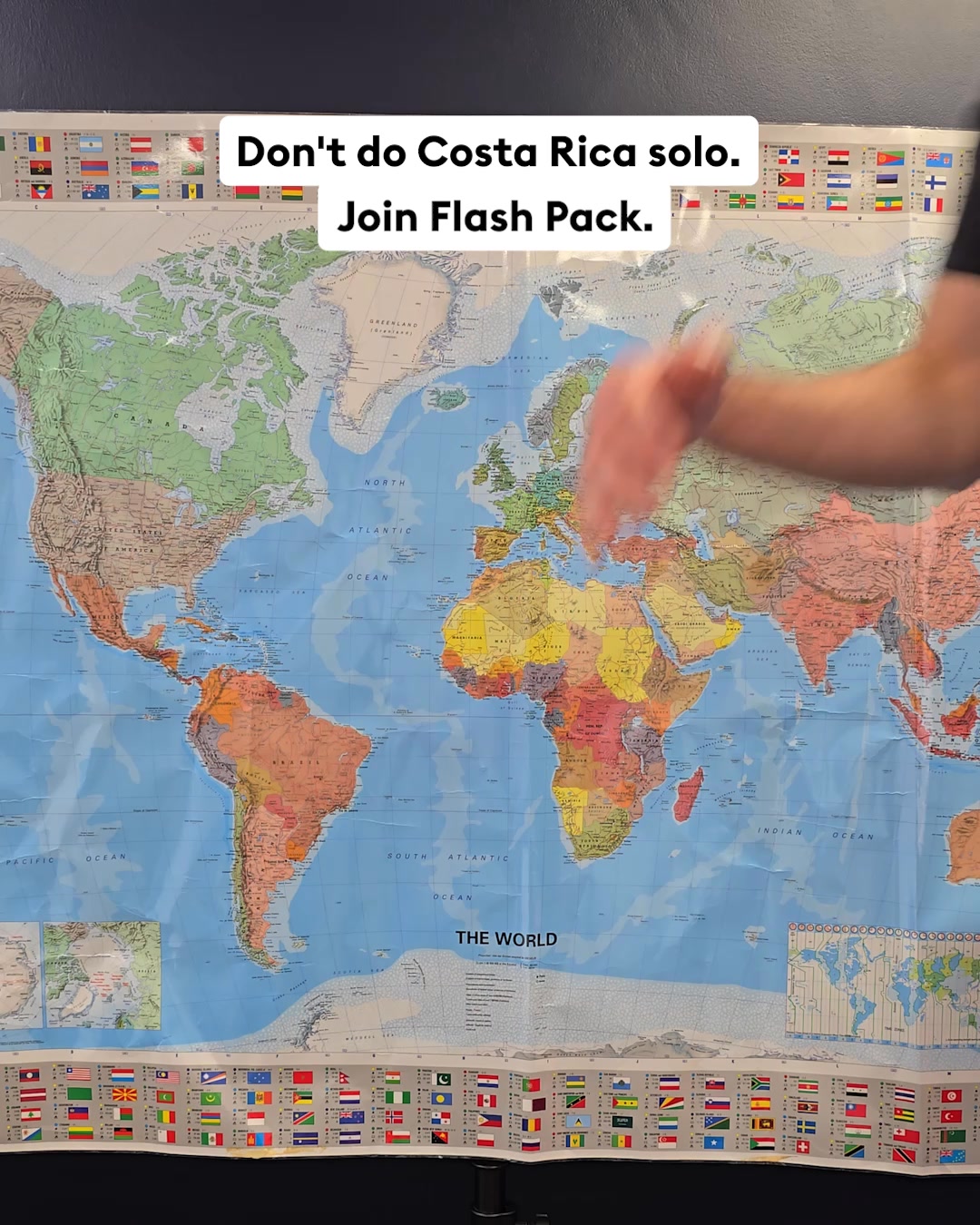 Flash Pack Facebook ad: Solo traveling in my 30s