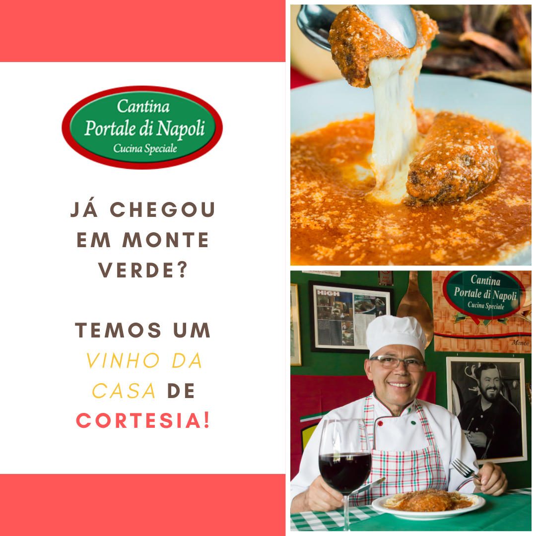Cantina Portale di Napoli - Monte Verde-MG Facebook ad: Já CHEGOU em MONTE VERDE? Que tal 1 VINHO DA CASA de…
