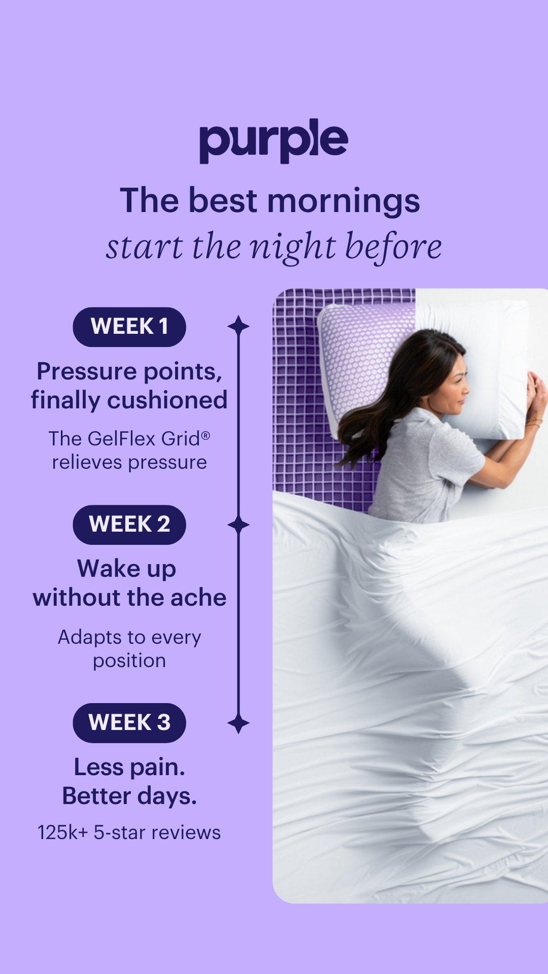 Purple Facebook ad