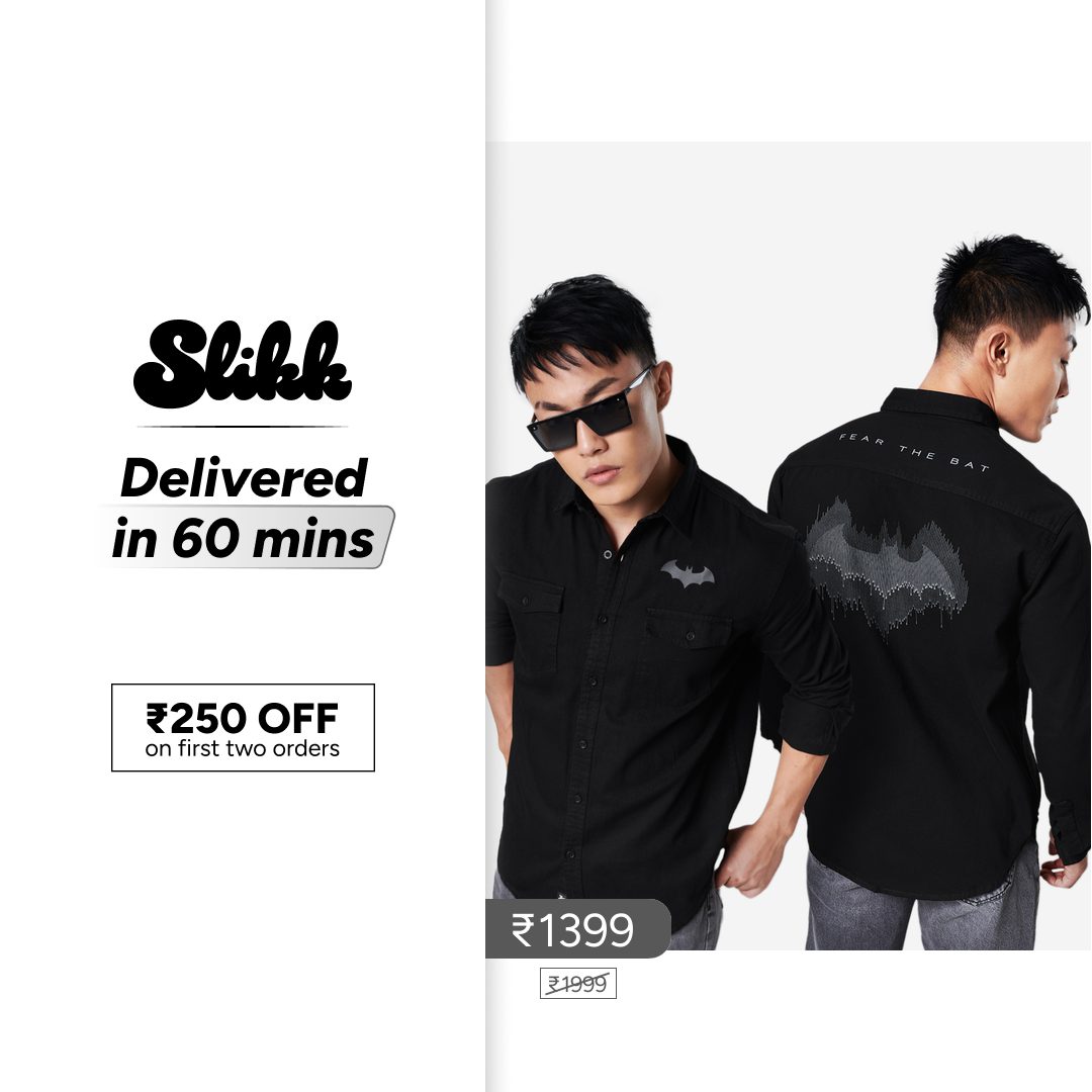 Slikk: Fashion in 60 Mins Facebook ad