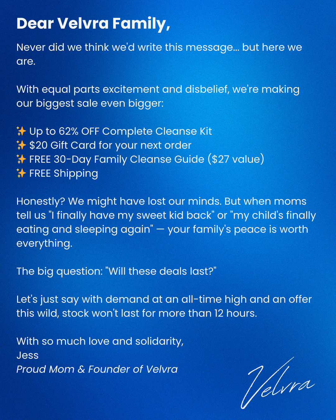 Velvra Wellness Facebook ad