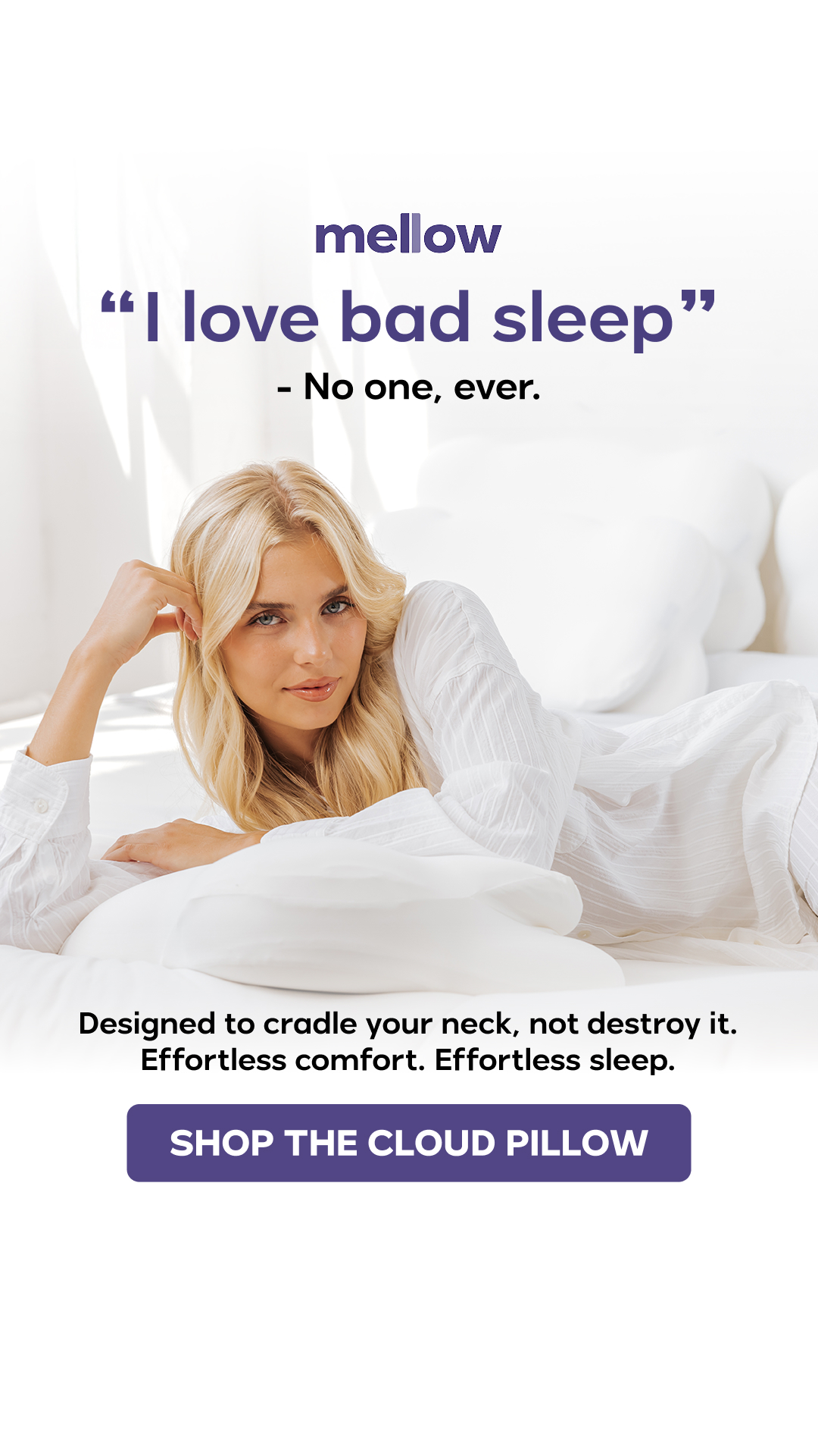 Mellow Pillows Facebook ad