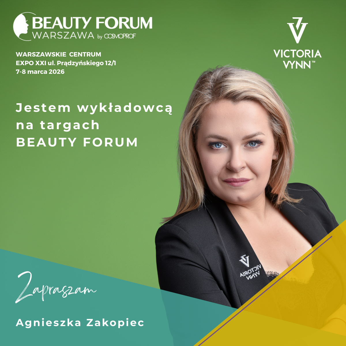Victoria VYNN Facebook ad: Spotkajmy sie na Targach Beauty Forum w Warszawie