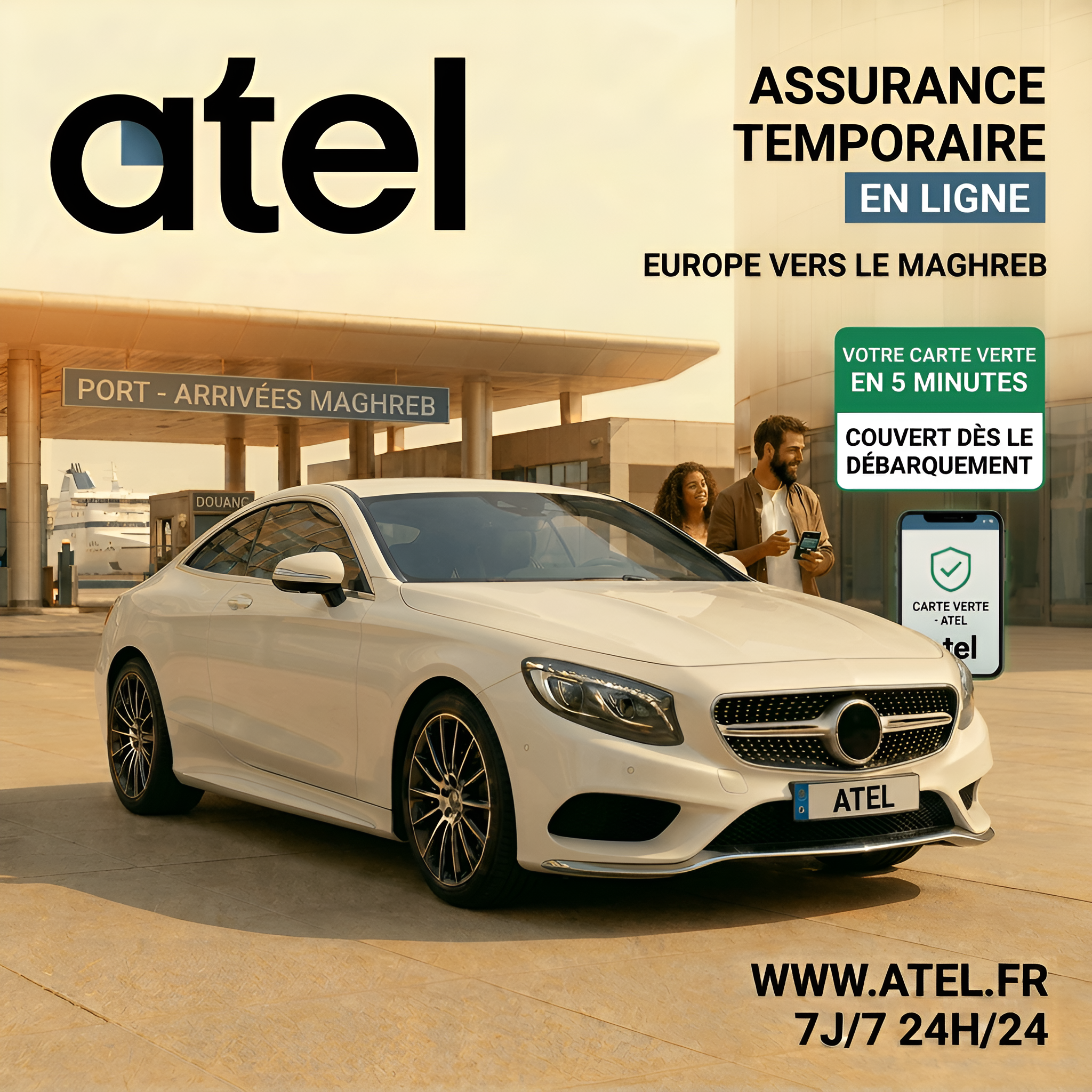 ATEL - Spécialiste de l'Assurance Auto Temporaire Facebook ad