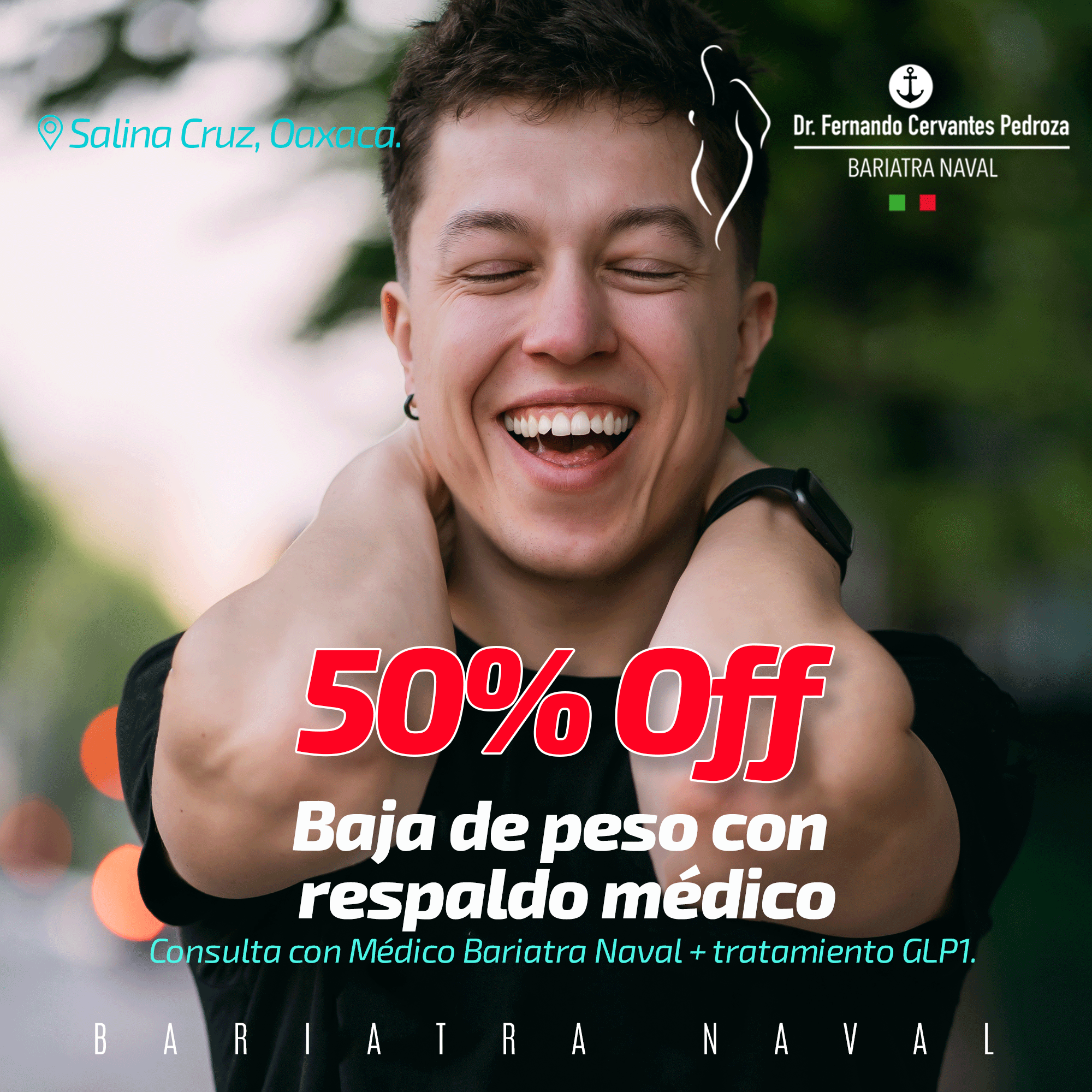 Bariatra Naval Salina Cruz Facebook ad: Chatea con nosotros