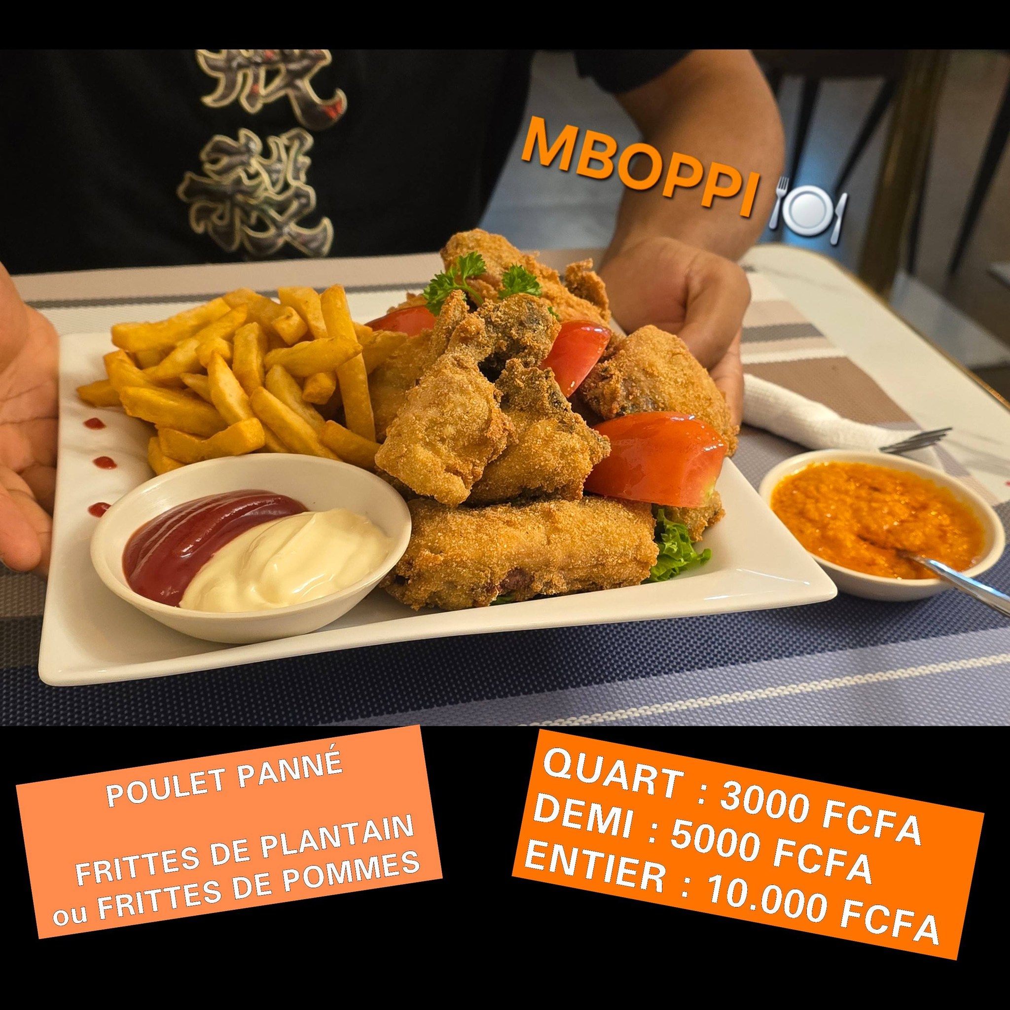 Mboppi Restaurant Facebook ad: Hello! nous sommes situé a Yaoundé jouvence, précisément…