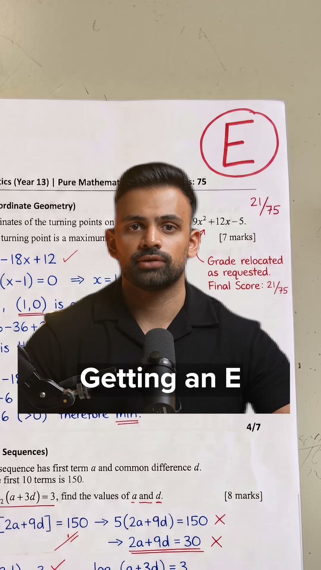 Amrit Shinh A-Level Maths & Further Maths Online Tutor Facebook ad: Get your child on track for the Maths grade their dream…