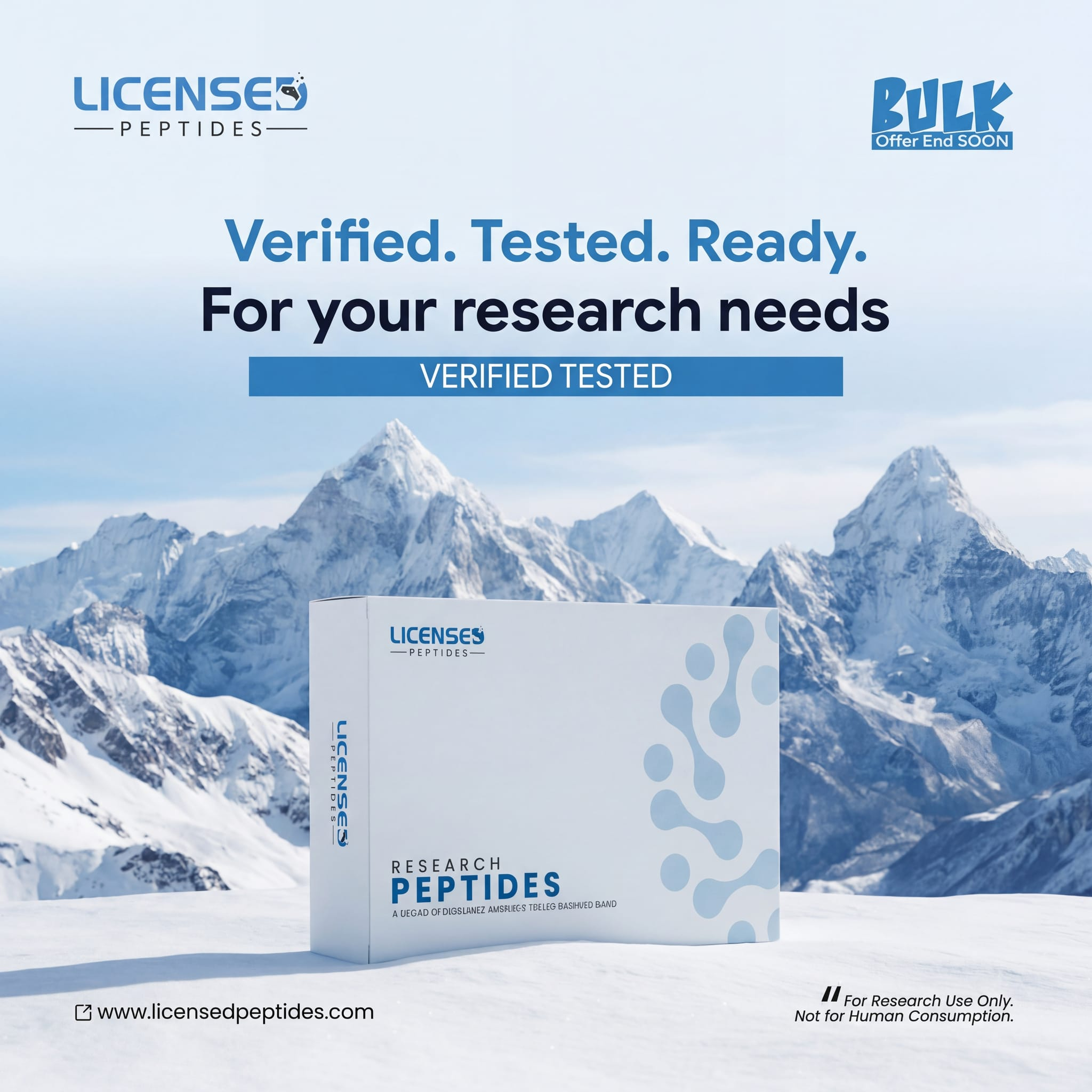 LicensedPeptides Facebook ad