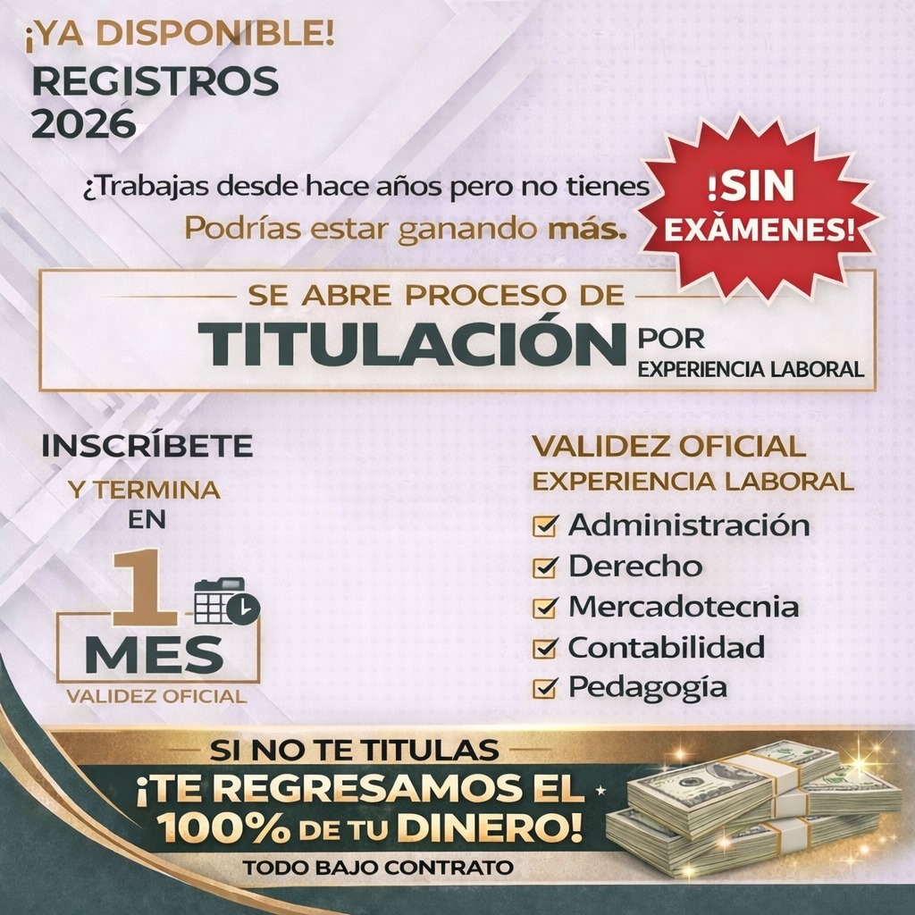 Michelle A. Jiménez Facebook ad: ¿Trabajas desde hace años y sigues sin título?